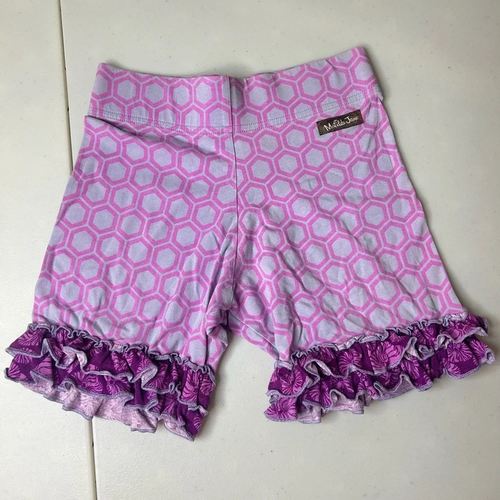 Matilda Jane It's a Wonderful Life Purple Riddle Shorties Girls 12